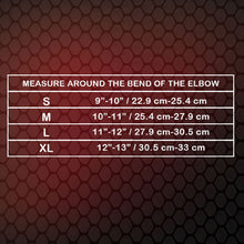 X731 Elbow Support Size Chart