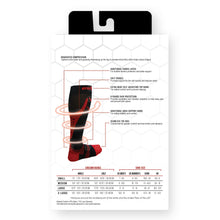 CSX 15-20 mmHg Compression Socks Green on Black