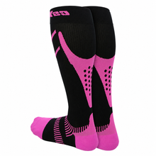 CSX 20-30 mmHg Compression Socks Pink on Black
