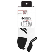 CSX X100 Pro Low Cut Ankle Socks Black on White