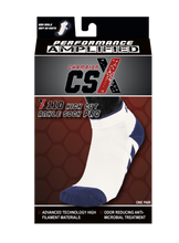 CSX X110 High Cut Navy on White Ankle Sock PRO Package