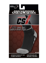 CSX X110 High Cut Silver on Black Ankle Sock PRO Package