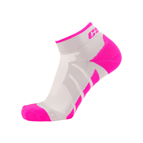 CSX X110 High Cut Pink on Gray Ankle Sock PRO