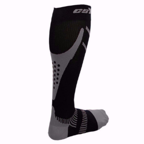 CSX Compression Socks Silver on Black, 15-20 mmHg – Champion CSX