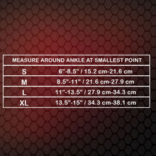 X317 Ankle Wrap Size Chart 